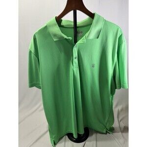 Men's IZOD GOLF POLO SHIRT XXL Green 2XL Very Nice